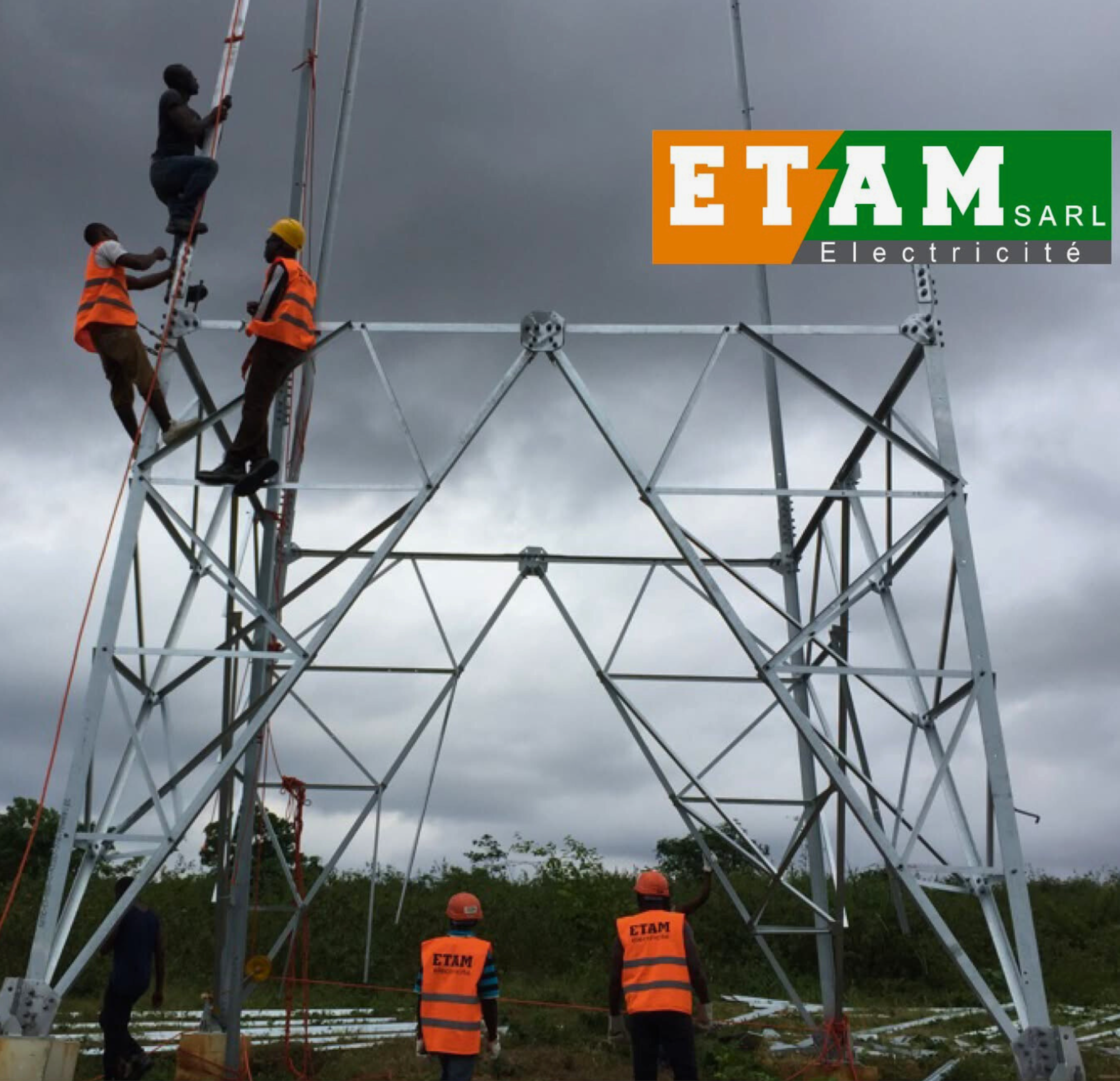 Installation de pylône